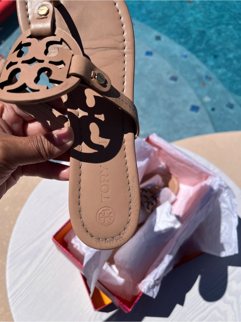 Tory Burch Miller Light Make Up Sandals-Calf Leather - Picture 5 of 16